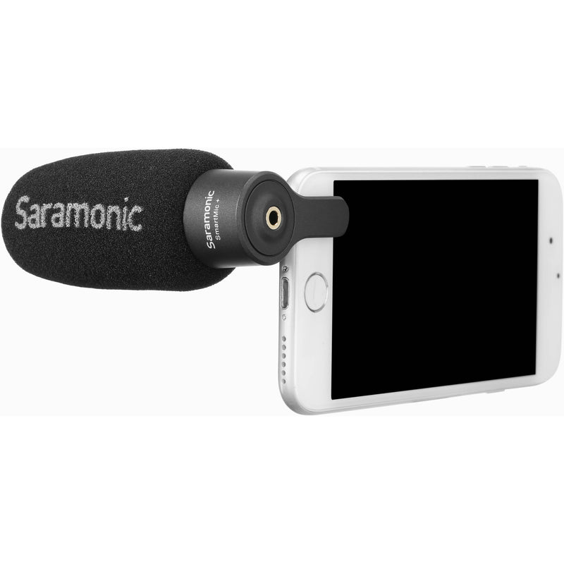 Saramonic SmartMic+ Compact Directional Microphone with 3.5mm TRRS Plug for Mobile Devices