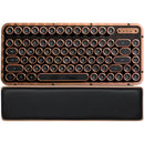 AZIO Artisan Retro Compact Keyboard (Black Leather / Copper-Brushed Frame)