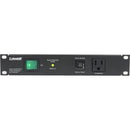 Lowell Manufacturing Power Panel For Half Rack-15A, 5 Outlets, 1-Stage Surge Supp, ETL Listed