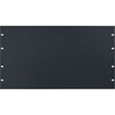 Lowell Manufacturing Rack Panel-Blank-6U, 14-Gauge Flat Steel (Black)