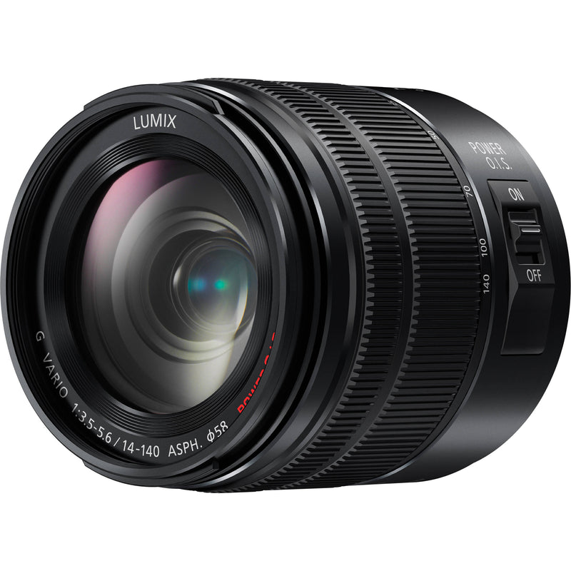 Panasonic Lumix G Vario 14-140mm f/3.5-5.6 II ASPH. POWER O.I.S. Lens with UV Filter Kit
