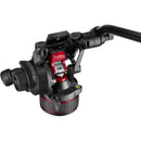Manfrotto 612 Nitrotech Fluid Video Head and Carbon Fiber Twin Leg Tripod with Ground Spreader