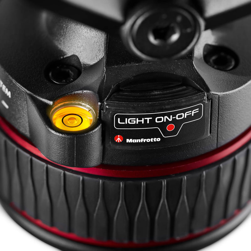 Manfrotto 612 Nitrotech Fluid Video Head and Carbon Fiber Twin Leg Tripod with Ground Spreader