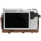 MegaGear Ever Ready PU Leather Case & Strap for Select Panasonic LUMIX with 12-32mm (Dark Brown)