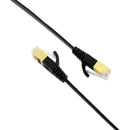 Tera Grand CAT-7 10 Gigabit Ethernet Ultra Flat Patch Cable For Modem Router Lan Network 100' (Black)