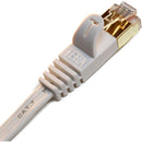 Tera Grand CAT-7 10 Gigabit Ethernet Ultra Flat Patch Cable For Modem Router Lan Network 50' (White)
