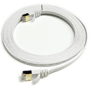 Tera Grand CAT-7 10 Gigabit Ultra Flat Ethernet Patch Cable, 25' (White)