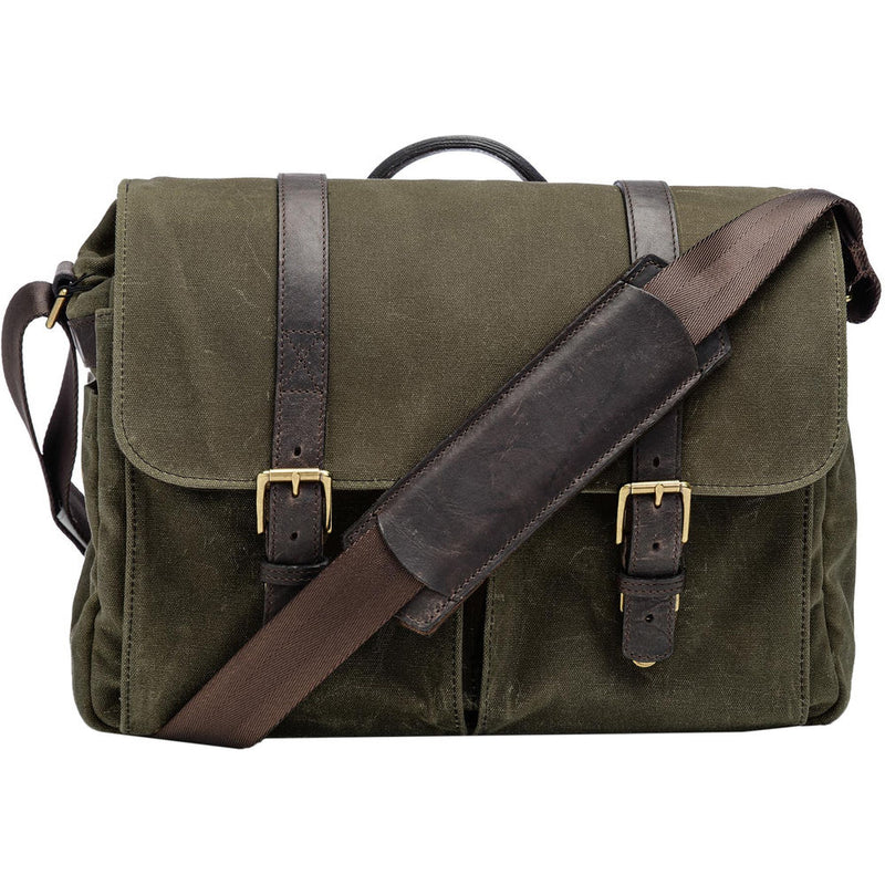 ONA Brixton Camera/Laptop Messenger Bag (Canvas, Olive)