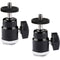 CAMVATE 1/4"-20 Mini Ball Head & Shoe Mount Adapter (2-Pack)