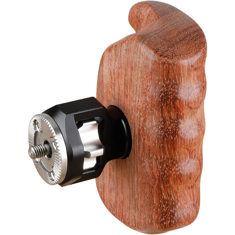 CAMVATE Wooden Handgrip with ARRI-Style Rosette Mount (Left)