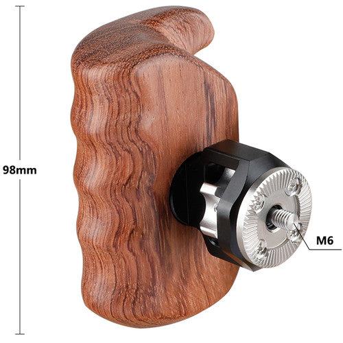 CAMVATE Wooden Handle Grip With M6 ARRI Rosette Mount (Left Right Grip)