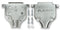 AMP - TE CONNECTIVITY 5745173-3 D Sub Backshell, Cable Clamp, AMPLIMITE Series, DB, 180&deg;, Zinc Alloy Body