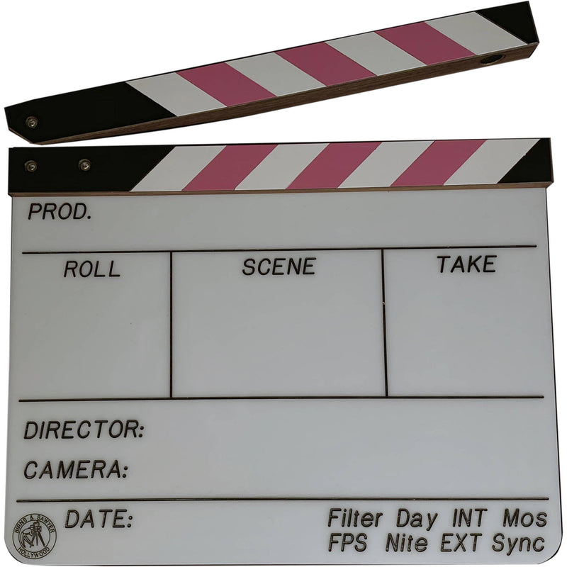 Birns & Sawyer 11" Professional Acrylic Production Slate with Breast Cancer Awareness Logo