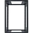 Lowell Manufacturing Half-Rack, 8U, 14" Deep (Black)
