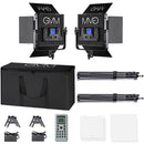 GVM GVM-672S-B 40w 14.8v/110-220 3200-5600K BC 2-LED Panel Kit