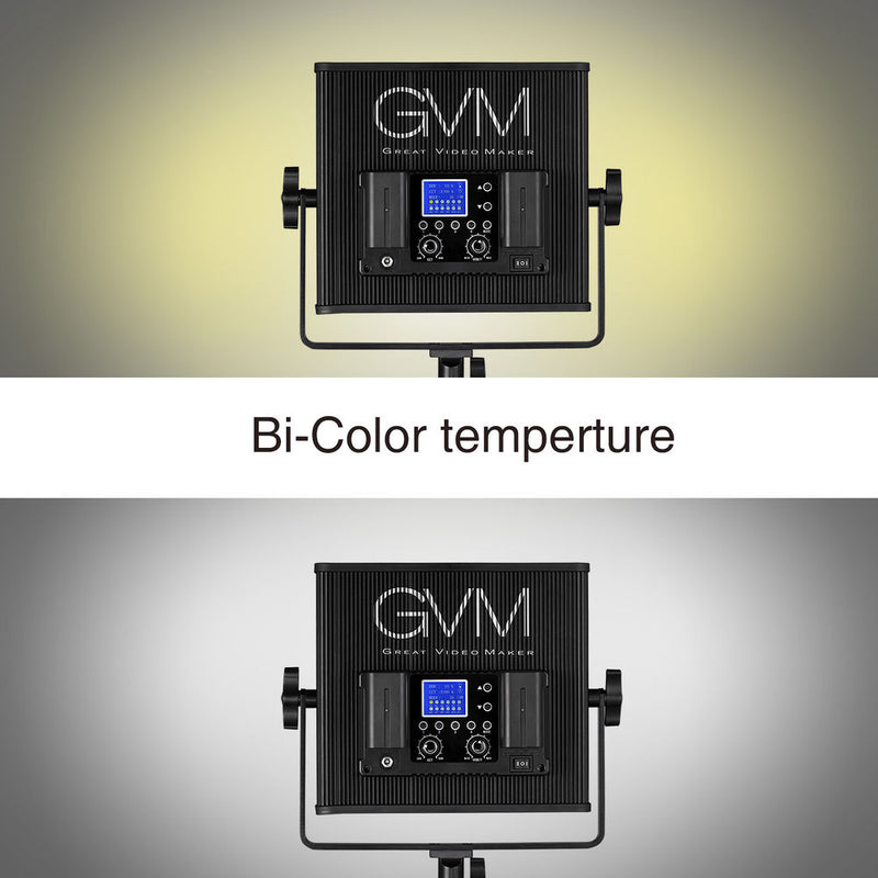 GVM GVM-520S-B 30w 14.8v/110-220 3200-5600K BC 3-LED Panel Kit