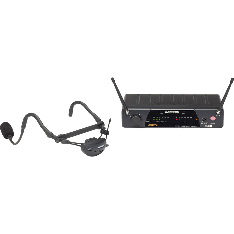 Samson AirLine 77 AH7 Wireless Fitness Headset Microphone System (K1: 489.050 MHz)