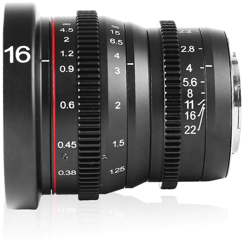 Meike 4-Lens Cinema Prime Lens Set with Hard-Shell Case (MFT Mount)