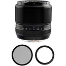 FUJIFILM XF 60mm f/2.4 R Macro Lens with UV and Circular Polarizer Filters Kit