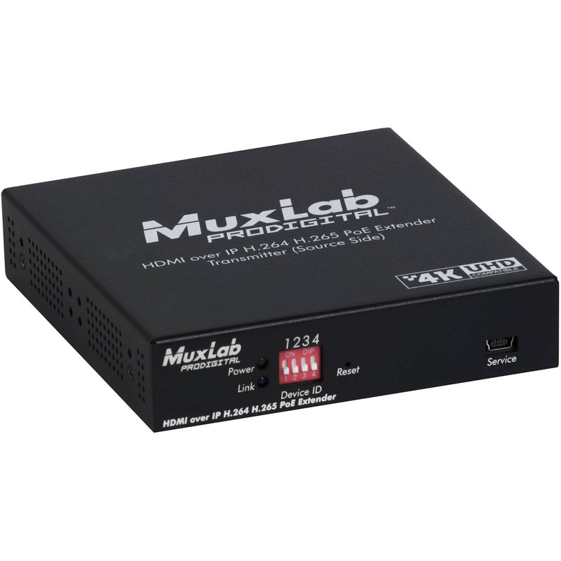MuxLab 4K/30 HDMI over IP H.264/H.265 PoE Transmitter