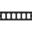 Lowell Manufacturing Rack Panel-3U - Mounts 6 - 1-Gang Devices (Black)