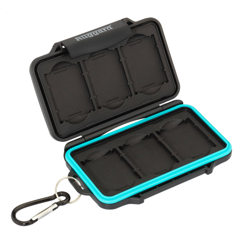 Ruggard Leda Memory Card Case for SD, microSD, and CF/CFast Cards (Black)