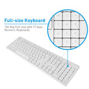 Macally 104 Key Full-Size USB Keyboard (White)