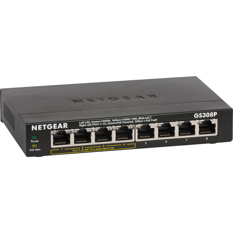 Netgear GS308PP 8-Port Gigabit PoE-Compliant Unmanaged Switch