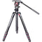 miliboo MUFA Aluminum Travel Tripod Kit with Fluid Head