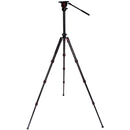 miliboo MUFA Aluminum Travel Tripod Kit with Fluid Head
