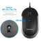 Macally USB Optical Silent Click Mouse (Black/Gray)