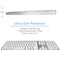 Macally Aluminum Slim Keyboard with 2 USB Ports