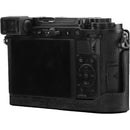 MegaGear Ever Ready PU Leather Half Case and Strap for Panasonic Lumix DC-GX9 (Black)