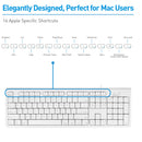 Macally Full Size USB-A Keyboard & USB-A Mouse Combo for Mac