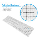 Macally Full Size USB-A Keyboard & USB-A Mouse Combo for Mac