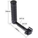 CAMVATE L-Shaped Rubber Side Handgrip with NATO Clamp