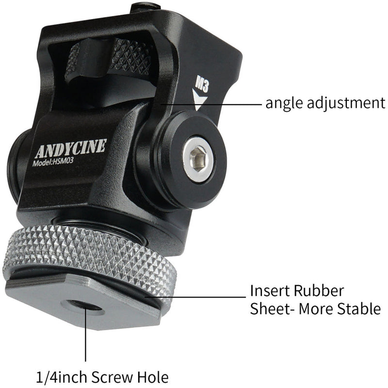 ANDYCINE Mini Shoe Mount Monitor Mount