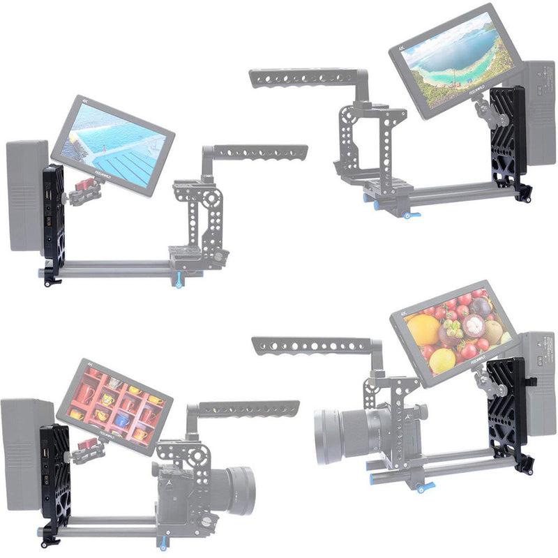 ANDYCINE Multi-Output V-Mount Battery Plate with Rod Mount, Cheese Plate, and Mixed Cables