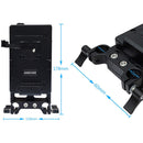 ANDYCINE Multi-Output V-Mount Battery Plate with Rod Mount, Cheese Plate, and Mixed Cables
