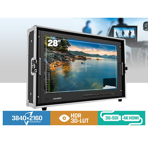 Lilliput BM280-4KS Carry-On 4K Broadcast Monitor (Gold Mount)