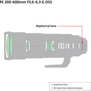 Sony FE 200-600mm f/5.6-6.3 G OSS Lens