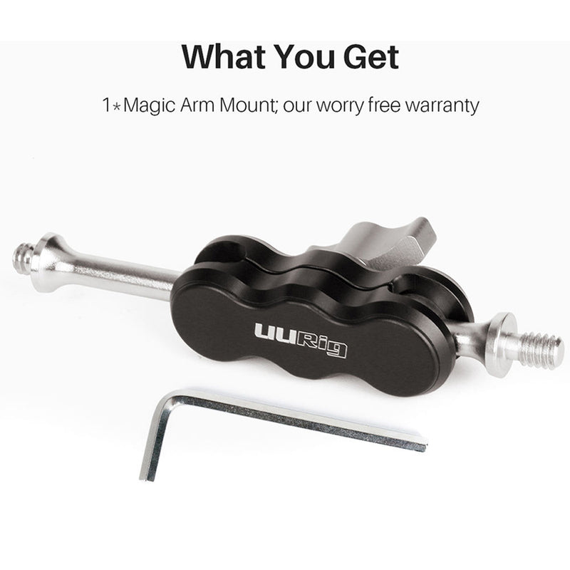 UURig R002 Aluminum Magic Arm Monitor Mount (4.25", 1/4"-20)