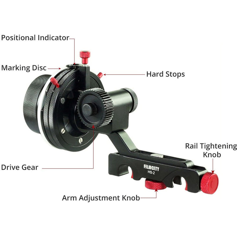 FILMCITY Follow Focus with Hard Stops