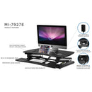 Mount-It! Electric Standing Desk Converter with Built-In USB Charging Port