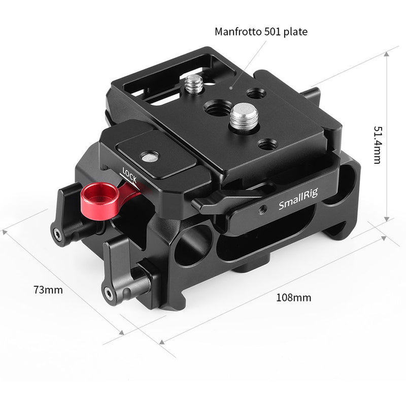 SmallRig 501PL-Compatible Baseplate for BMPCC 6K and 4K