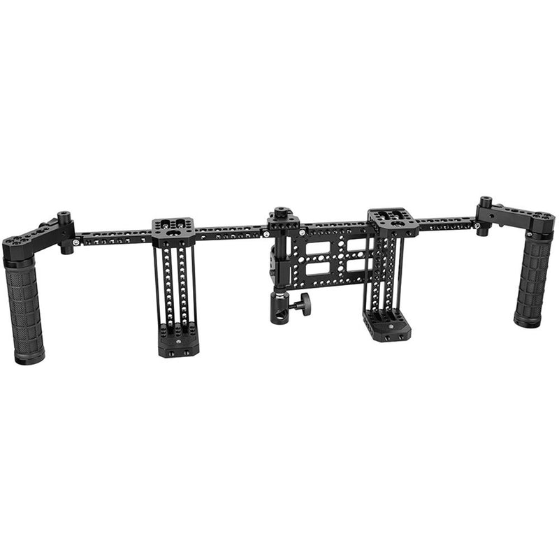 CAMVATE Dual 7" Director's Monitor Cage with Rubber Grips