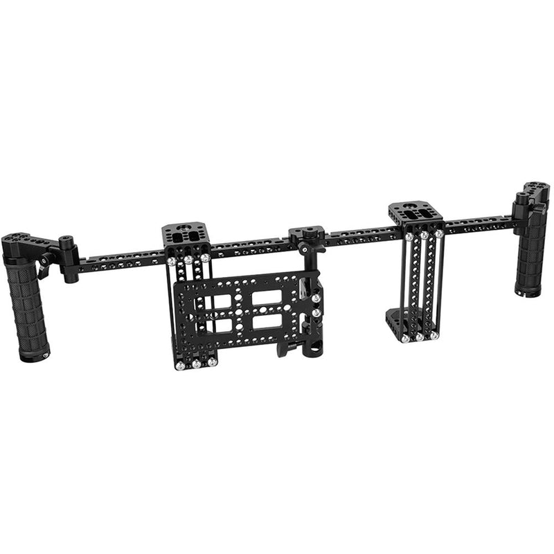 CAMVATE Dual 7" Director's Monitor Cage with Rubber Grips