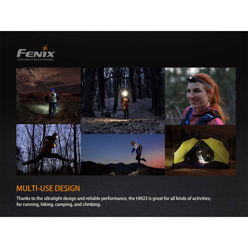 Fenix Flashlight HM23 Compact Ultralight Headlamp