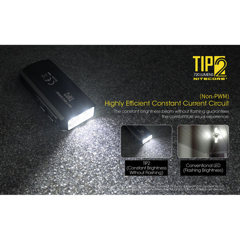 Nitecore TIP2 USB Rechargeable Keychain Flashlight