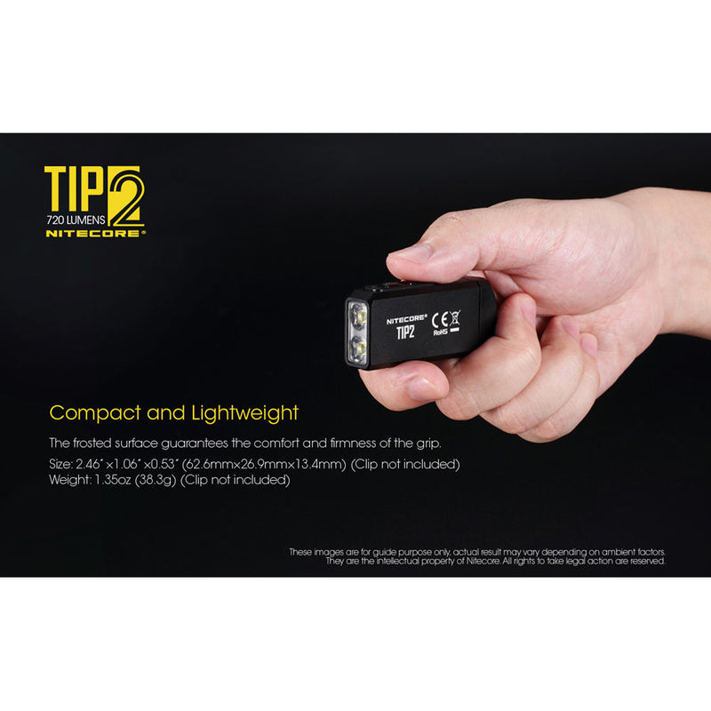 Nitecore TIP2 USB Rechargeable Keychain Flashlight